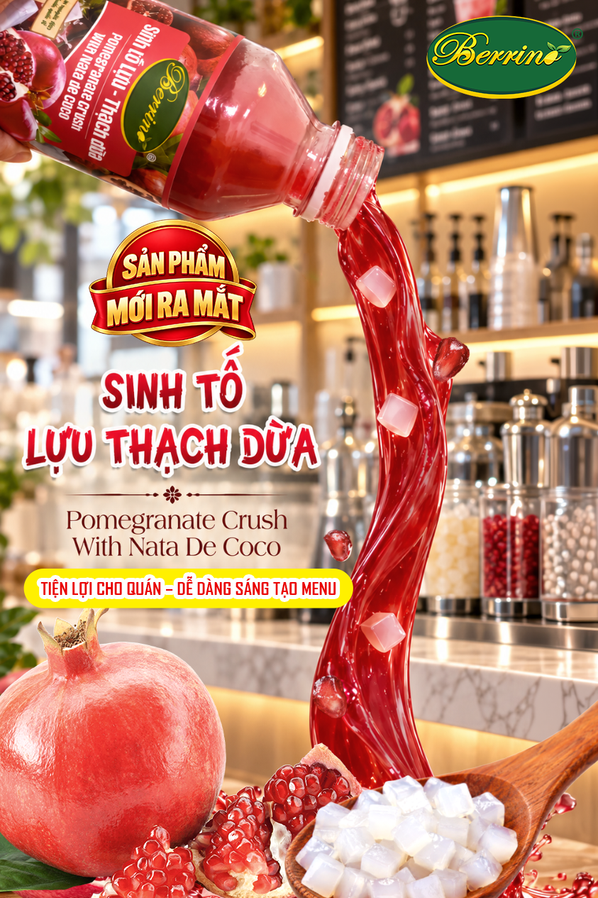 Sinh tố lựu thạch dừa Berrino